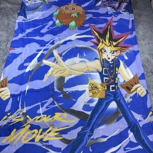 Vintage Yu-Gi-Oh! 1996 Kazuki‎ Takahashi Comforter 88" x 64" Twin Sized Blanket